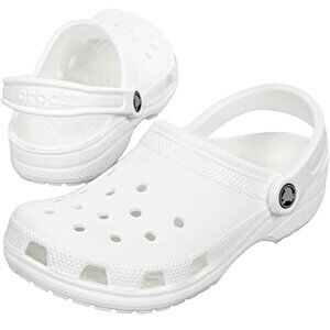 Croc Classic Clog Unisex CLASSIC WHITE Sandals M6/W8 NEW WITH TAGS